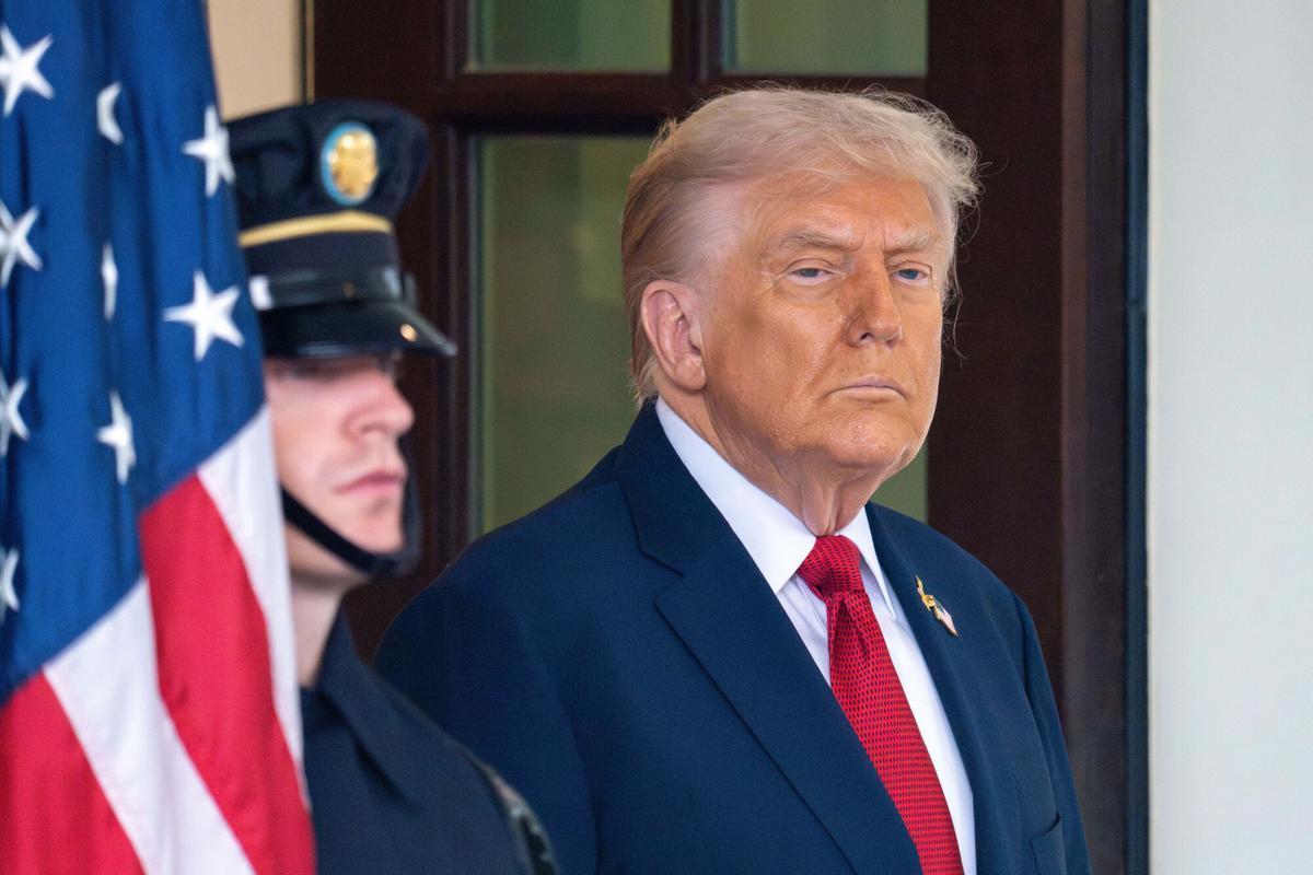 El presidente de EEUU Donald Trump en la Casa Blanca