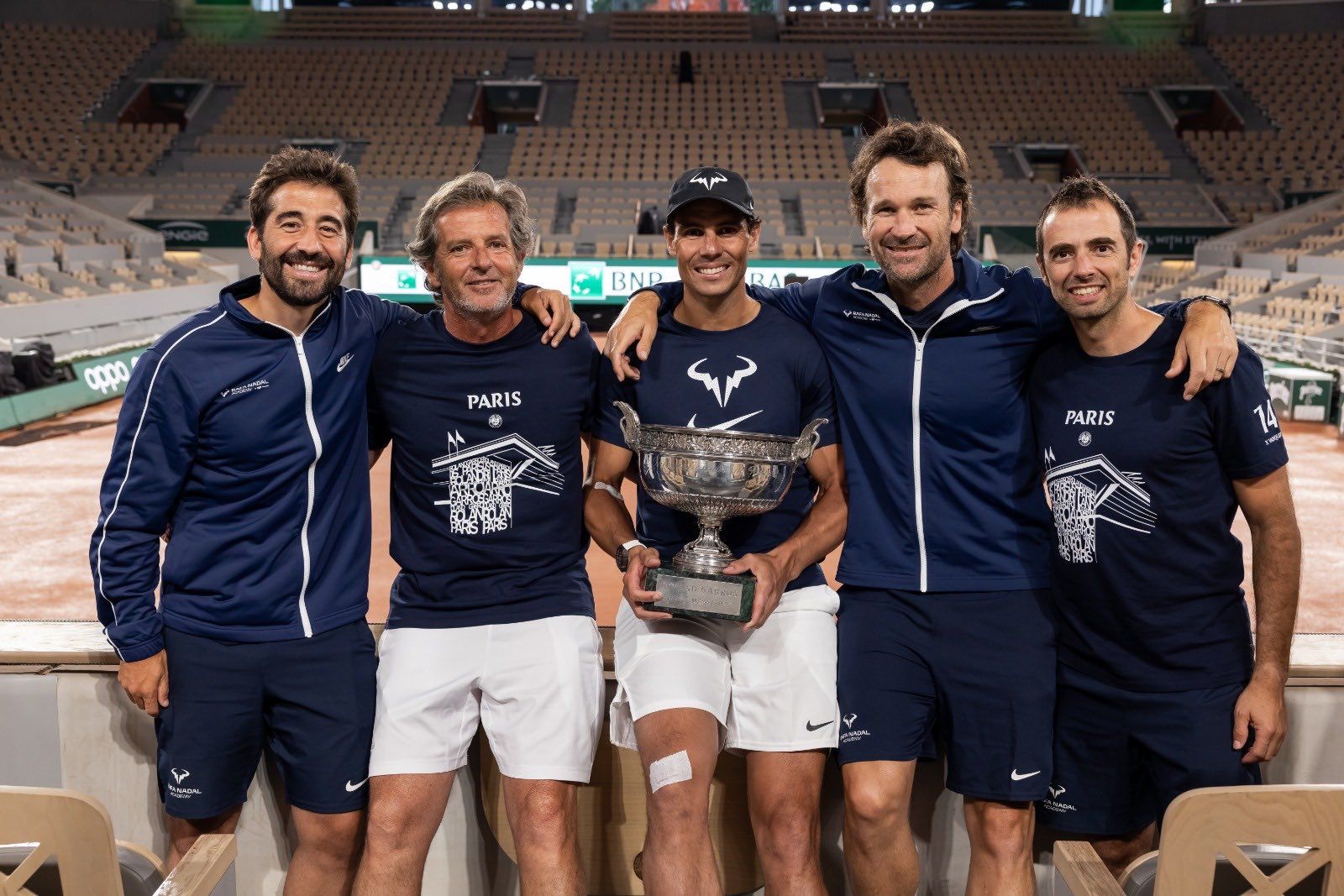 Nadal y su equipo