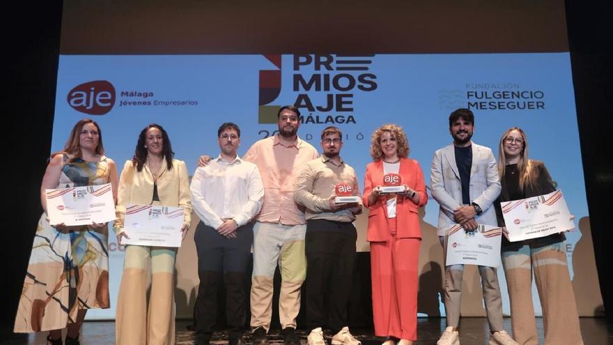 Fundy Solutions  y Mondat se llevan los premios AJE Málaga en una gala que reivindica la conciliación familiar