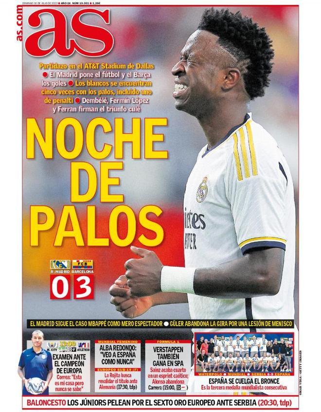 Las portadas de la prensa deportiva de hoy, domingo 30 de julio