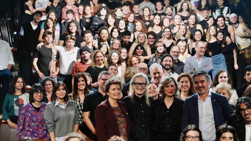 Meryl Streep, a los estudiantes de Arte Dramático de Gijón: &quot;Interpretar es como esculpir en la nieve&quot;