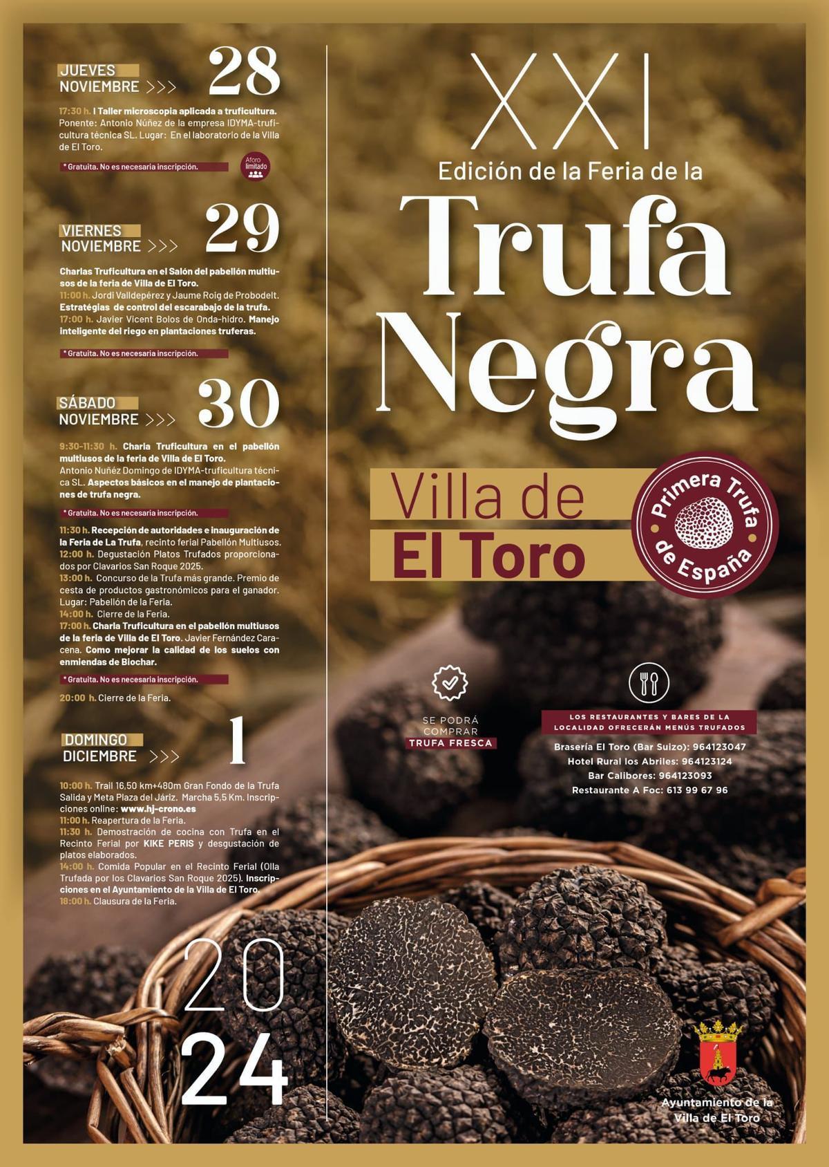 Cartel de la nueva edición de la feria de la trufa de El Toro.
