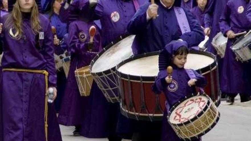 Una tamborrada en Aragón.