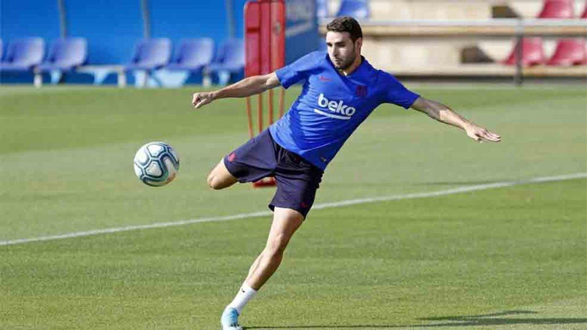 Abel Ruiz, en un entrenamiento del primer equipo