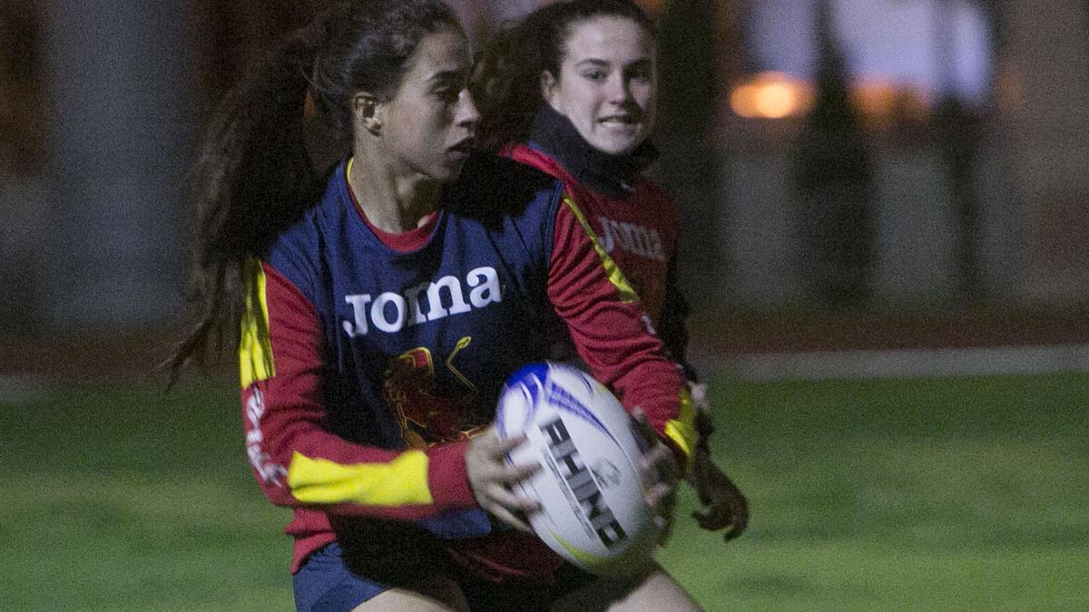 Una jugadora de la selección.