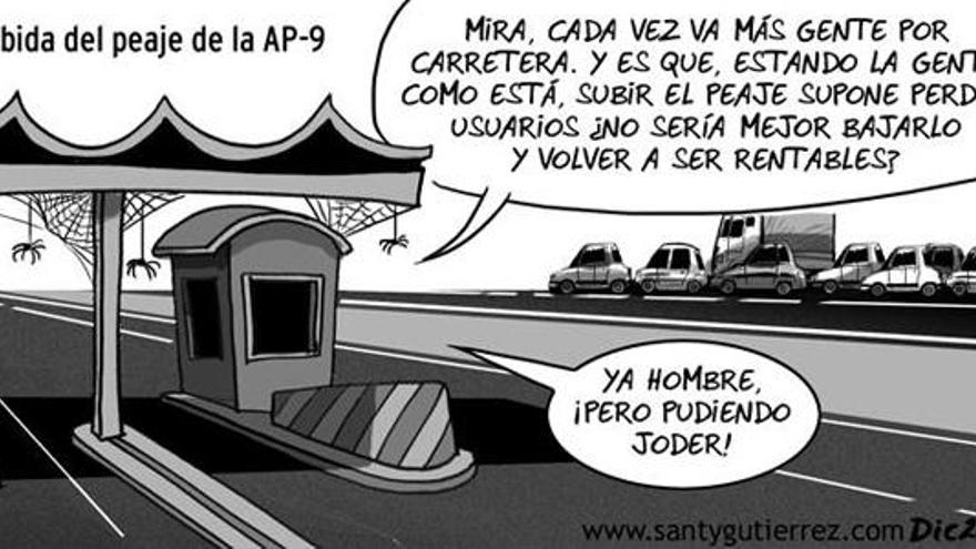 El tráfico en las autopistas cae un 33% con la crisis