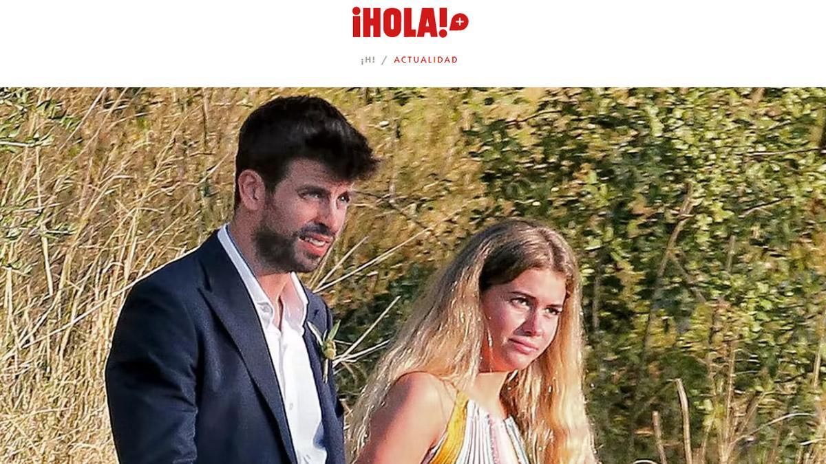 Gerard Piqué junto a Clara Chía Martí.