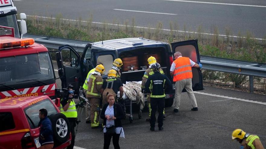 Tres de los heridos ingresados por el accidente de Galisteo reciben el alta