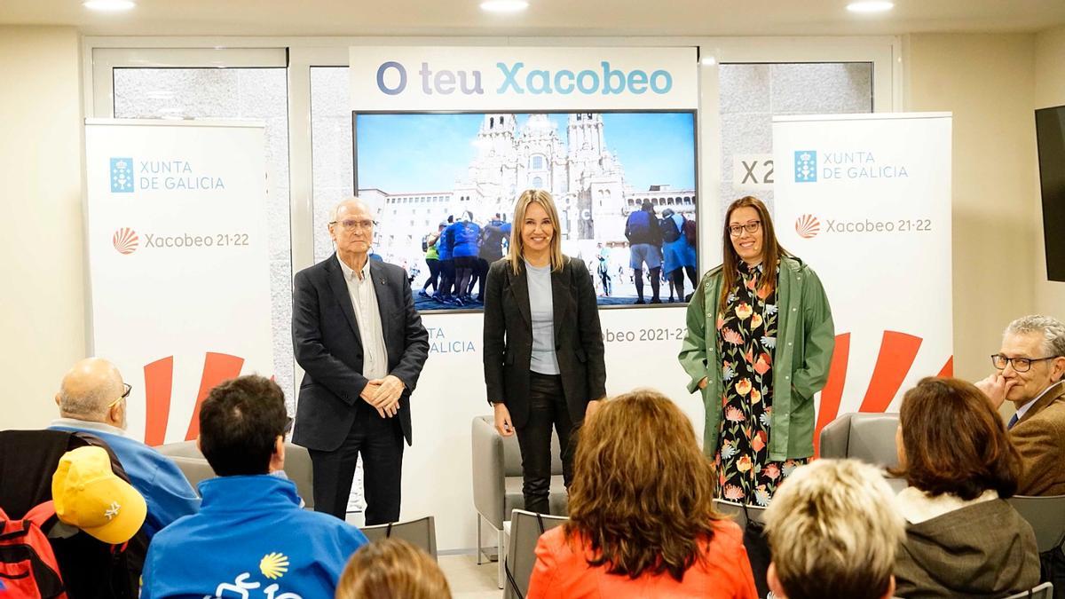 Marta Fernández-Tapias, esta mañana, en Vigo.