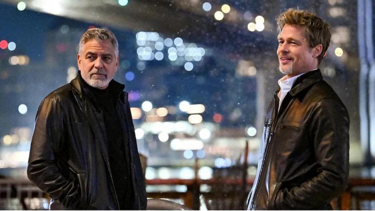 Película 'Wolfs' con George Clooney y Brad Pitt