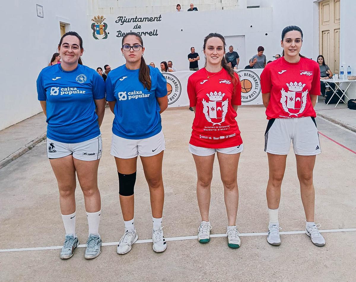 Duel igualat entre Beniparrell (roig) i Alcàsser (blau).