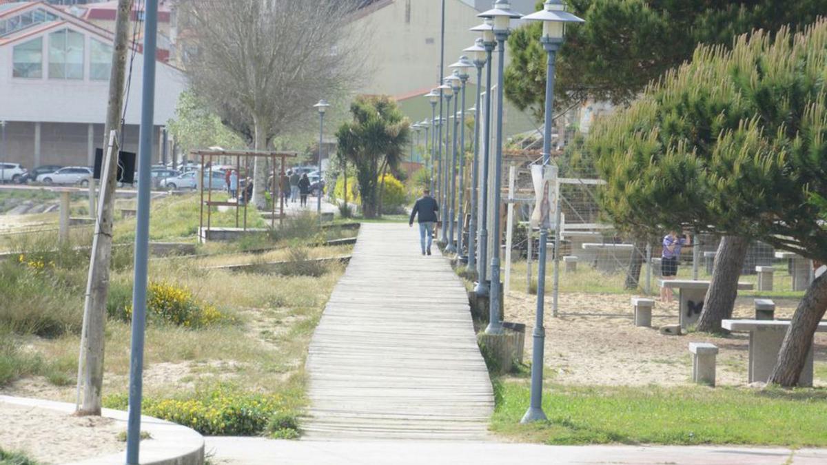 Pasarela de madera de Rodeira. |   // GONZALO NUÑEZ