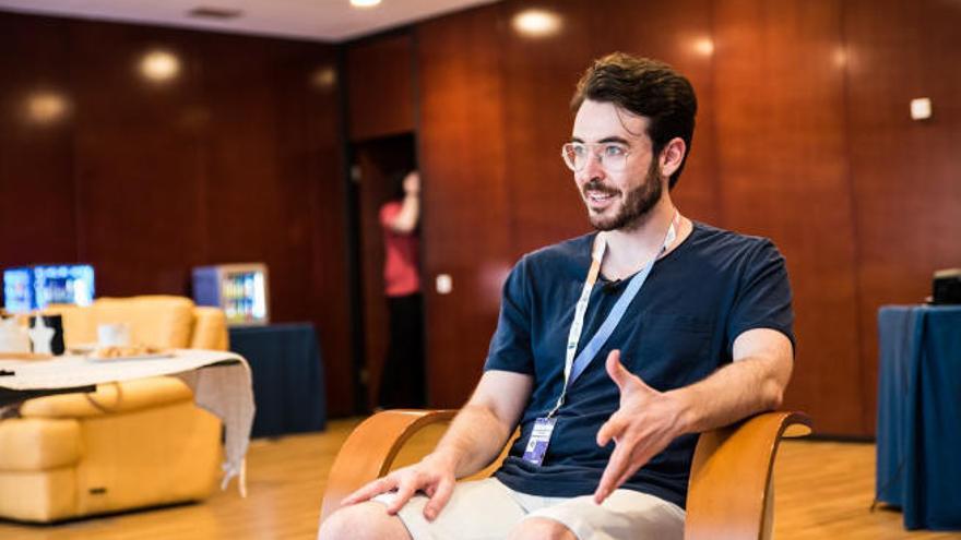 José Luis Crespo, también conocido como QuantumFracture, durante su visita a TLP Tenerife.