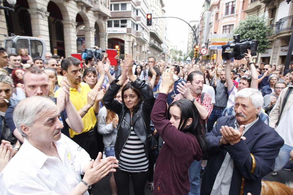 Concentración en Gijón