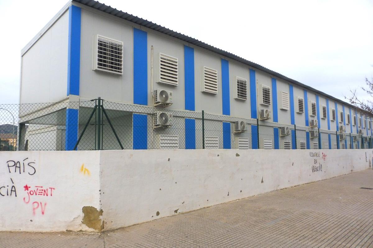 Barracones donde han estudiado los alumnos en los últimos tres años.