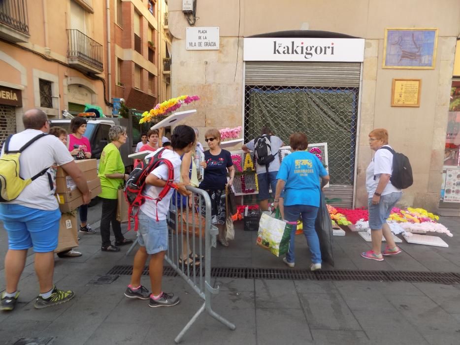 Les enramades de Sallent arriben a Gràcia