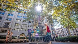 La fuente de los jardines Reina Victoria Eugenia de Barcelona