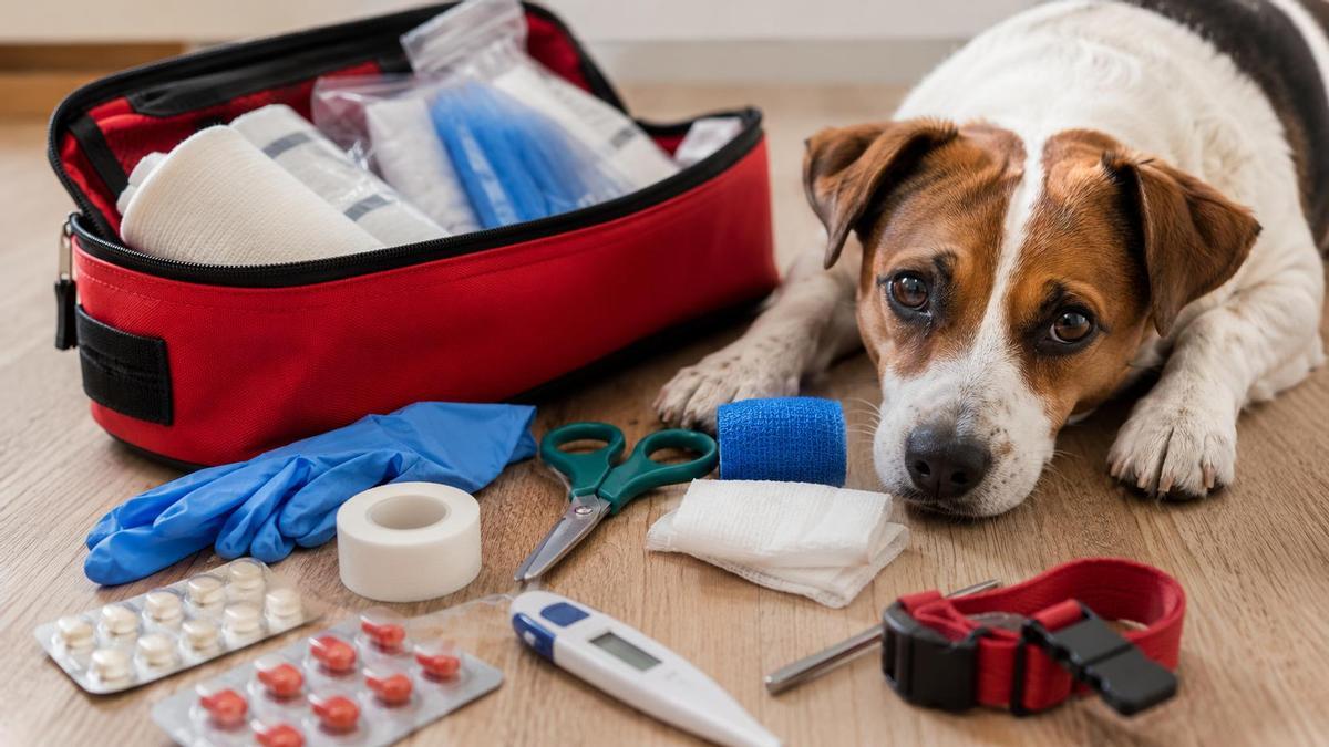 El botiquín para perros que todo dueño debería tener en casa antes de que llegue el susto