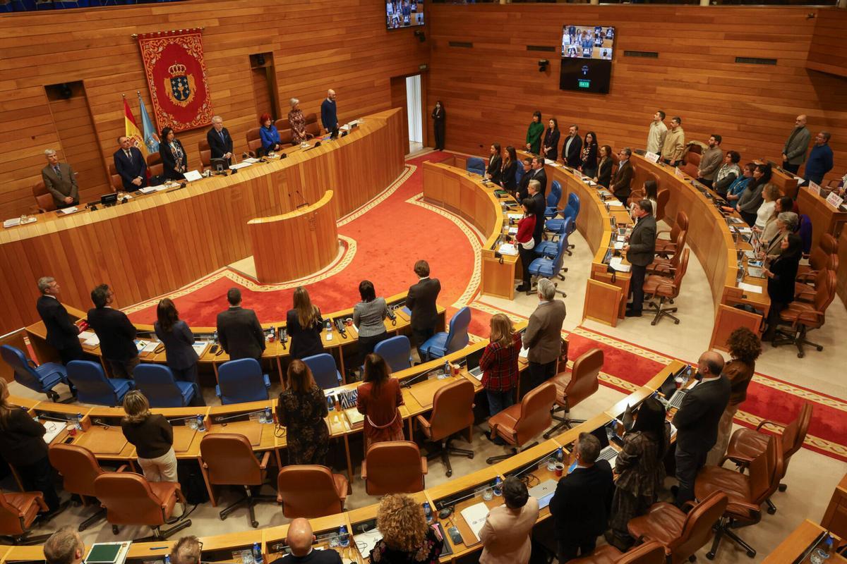 Sesión de control al presidente de la Xunta en el Parlamento gallego.
