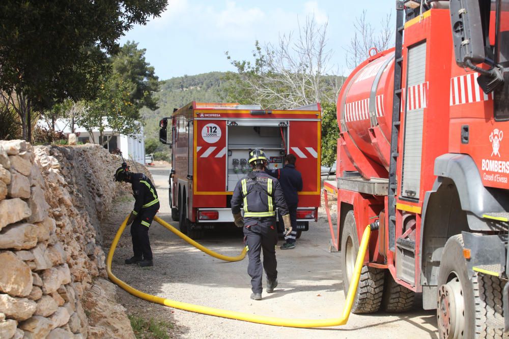 Incendio forestal en Sant Antoni