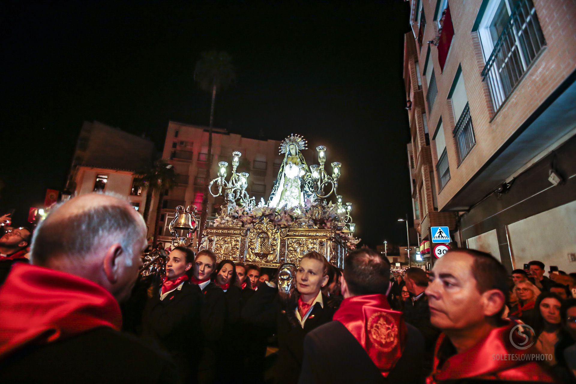 Las imágenes del encuentro del Paso Encarnado en Lorca