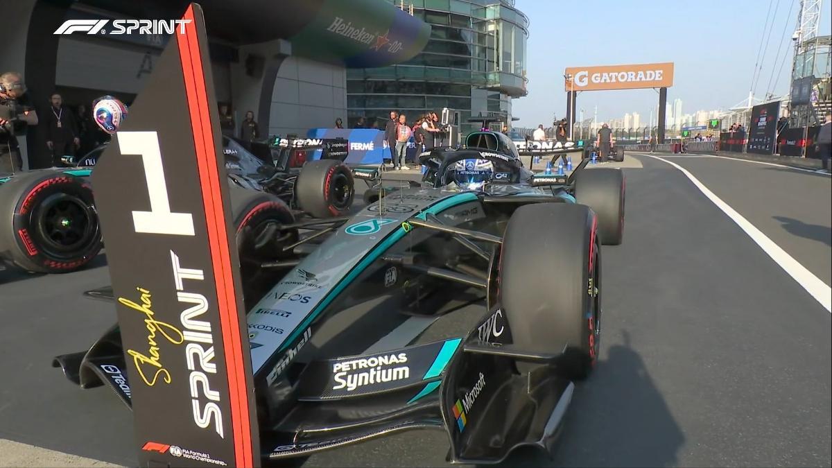 Russell, tras lograr la pole sprint en China