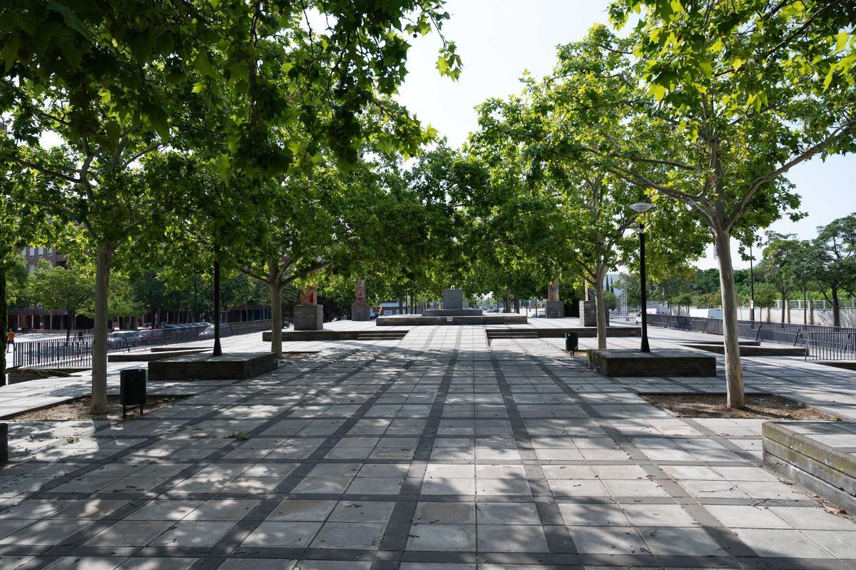 Glorieta de la Selección Española (La Roja), en la avenida Cesáreo Alierta.