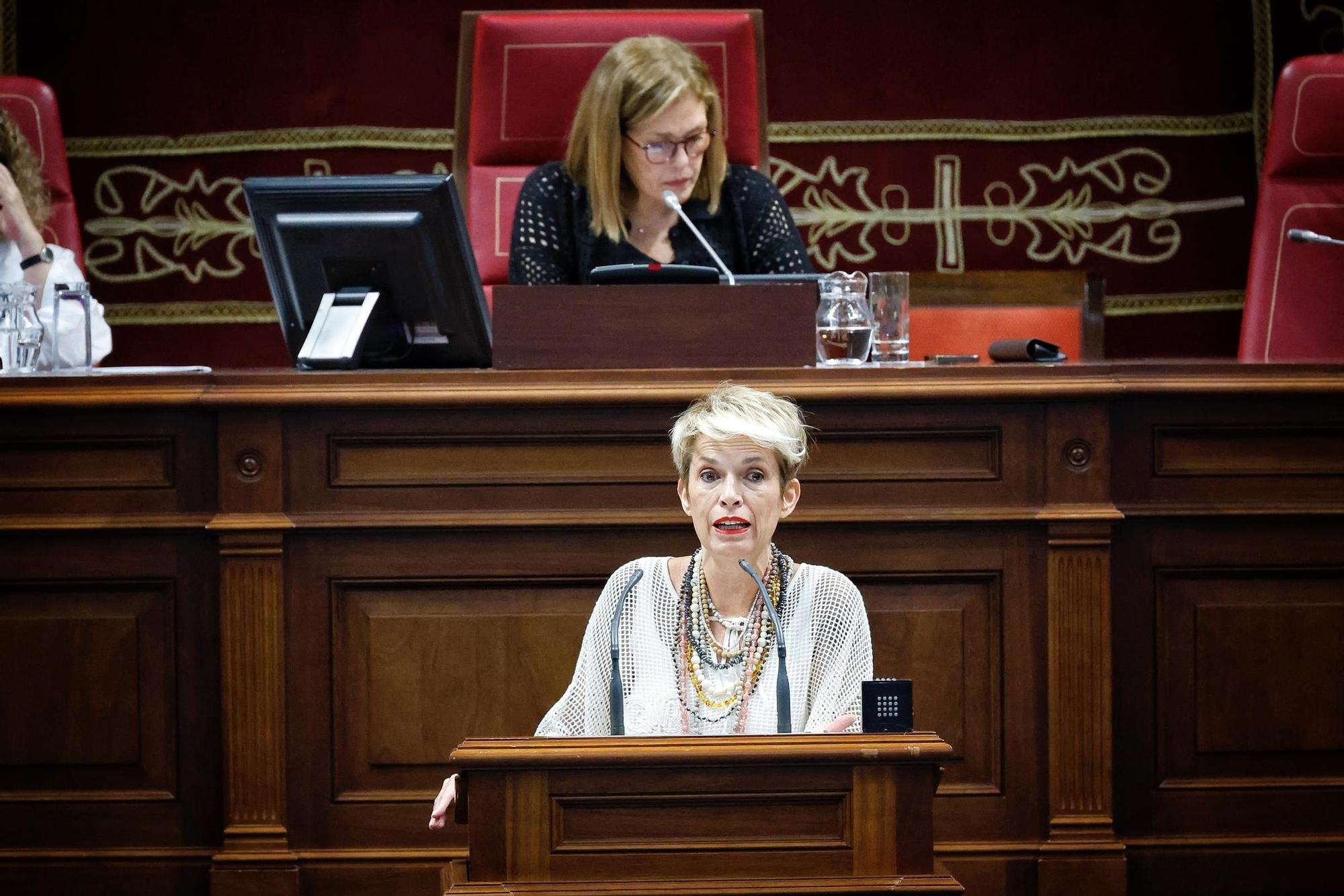 Pleno del Parlamento de Canarias, este miércoles