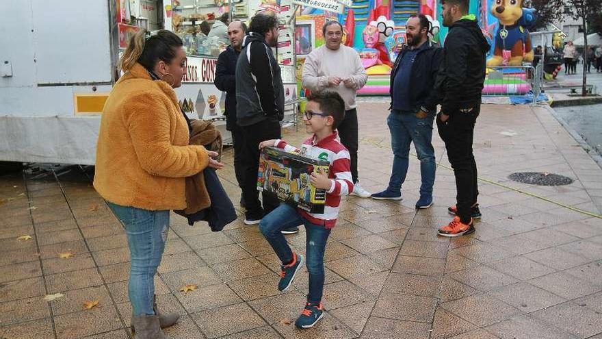 Aspecto de la zona de barracas en las fiestas de O Vinteún. // Iñaki Osorio