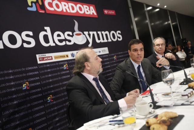 Pedro Sánchez, en Los desayunos de CÓRDOBA