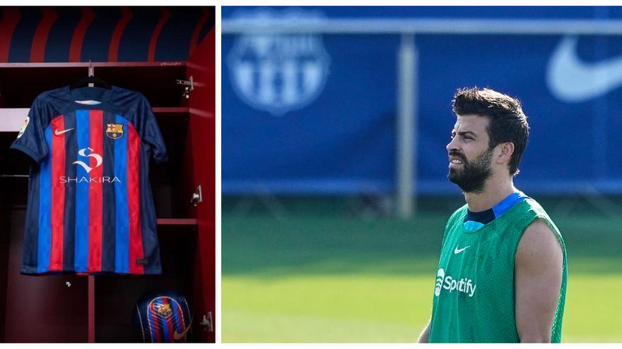 Piqué podría tener que lucir el nombre de su ex en la camiseta del Barça