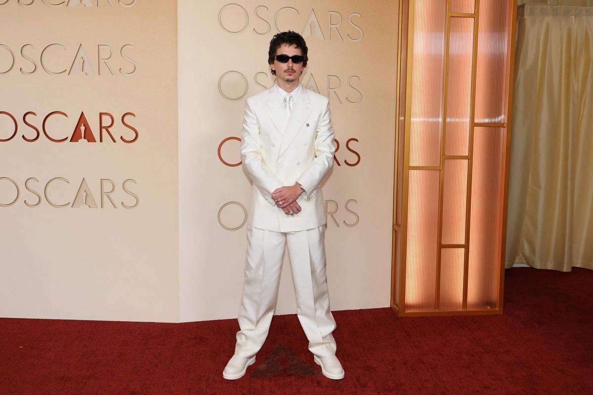 French-US actor Timothee Chalamet attends the 98th Annual Academy Awards at the Dolby Theatre in Hollywood, California on March 15, 2026. (Photo by ANGELA WEISS / AFP)