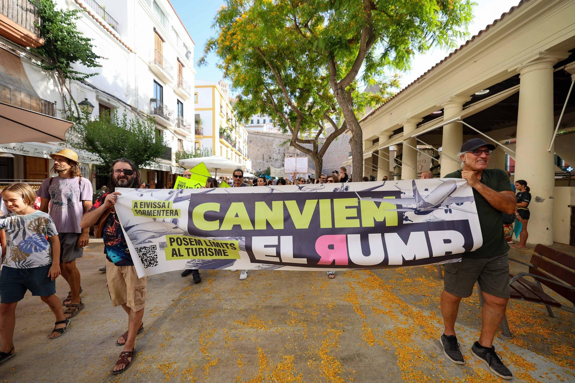 Manifestación contra la masificación turística en Ibiza