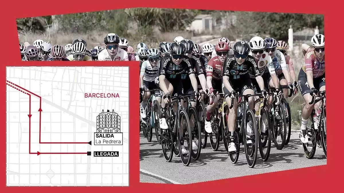 El mapa de las etapas barcelonesas de la Vuelta femenina