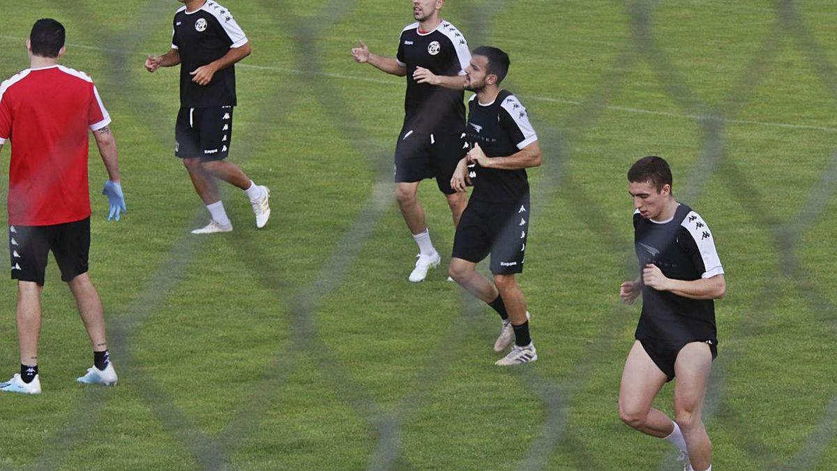 Entrenamiento del Zamora CF.