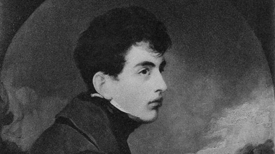 Lord Byron, en un retrato de juventud