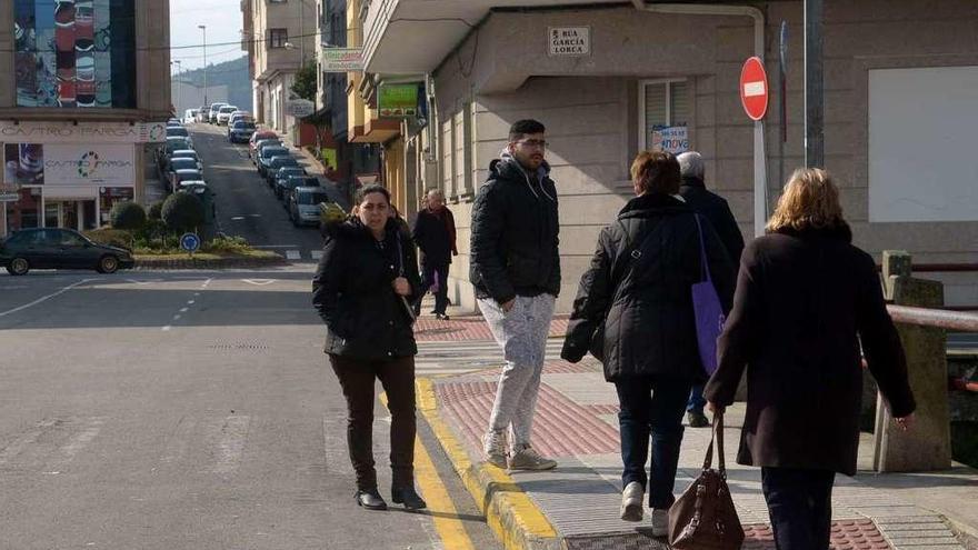 La zona de la calle Doctor Tourón que será objeto de obras a partir de mañana. // Noé Parga