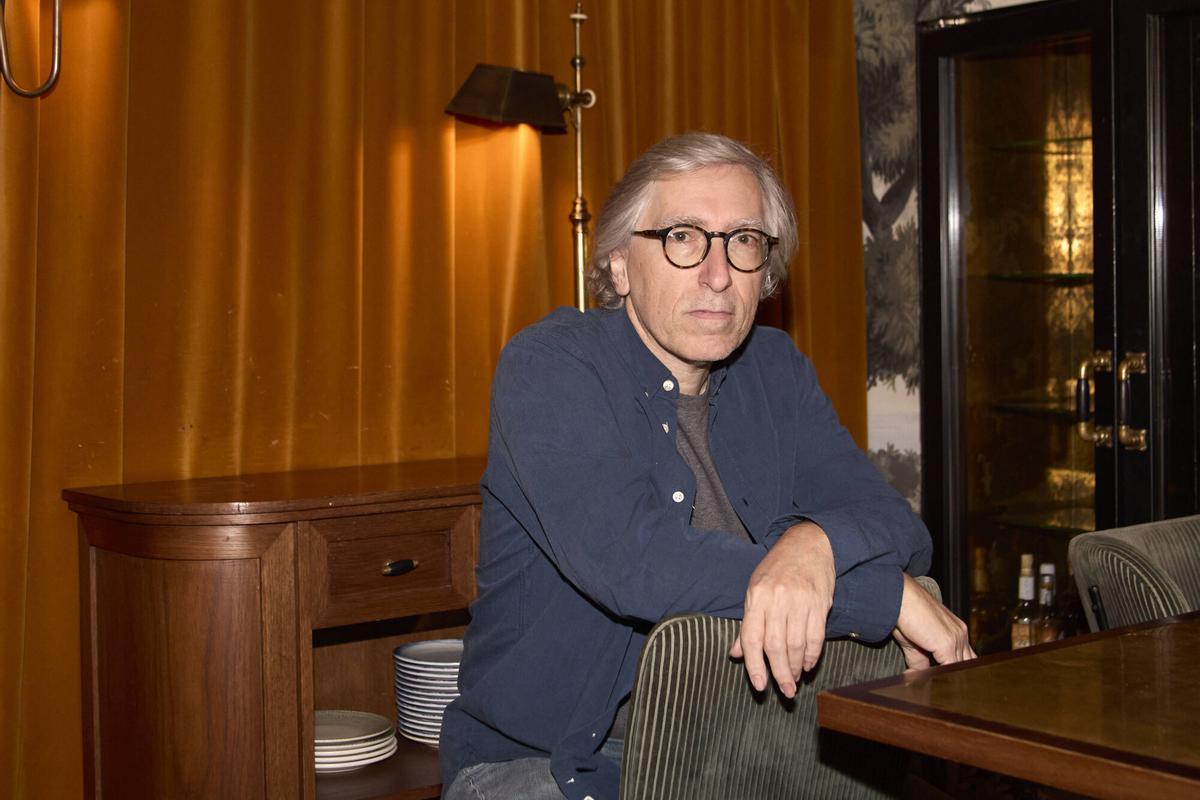 David Trueba en el restaurante Mery durante la entrevista