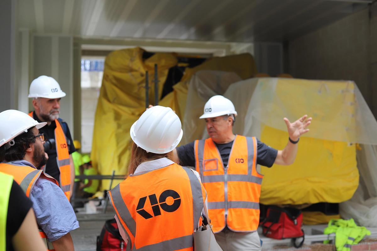 Visita al futuro centro de KIO en Paterna.