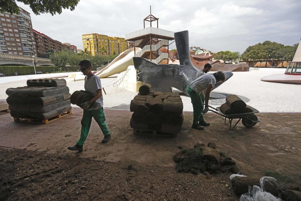 Terminan las obras en el parque Gulliver