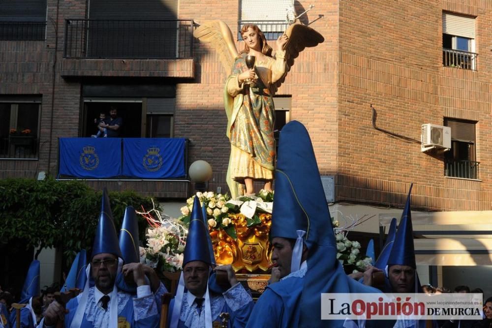 La procesión del Amparo a su salida de San Nicolás