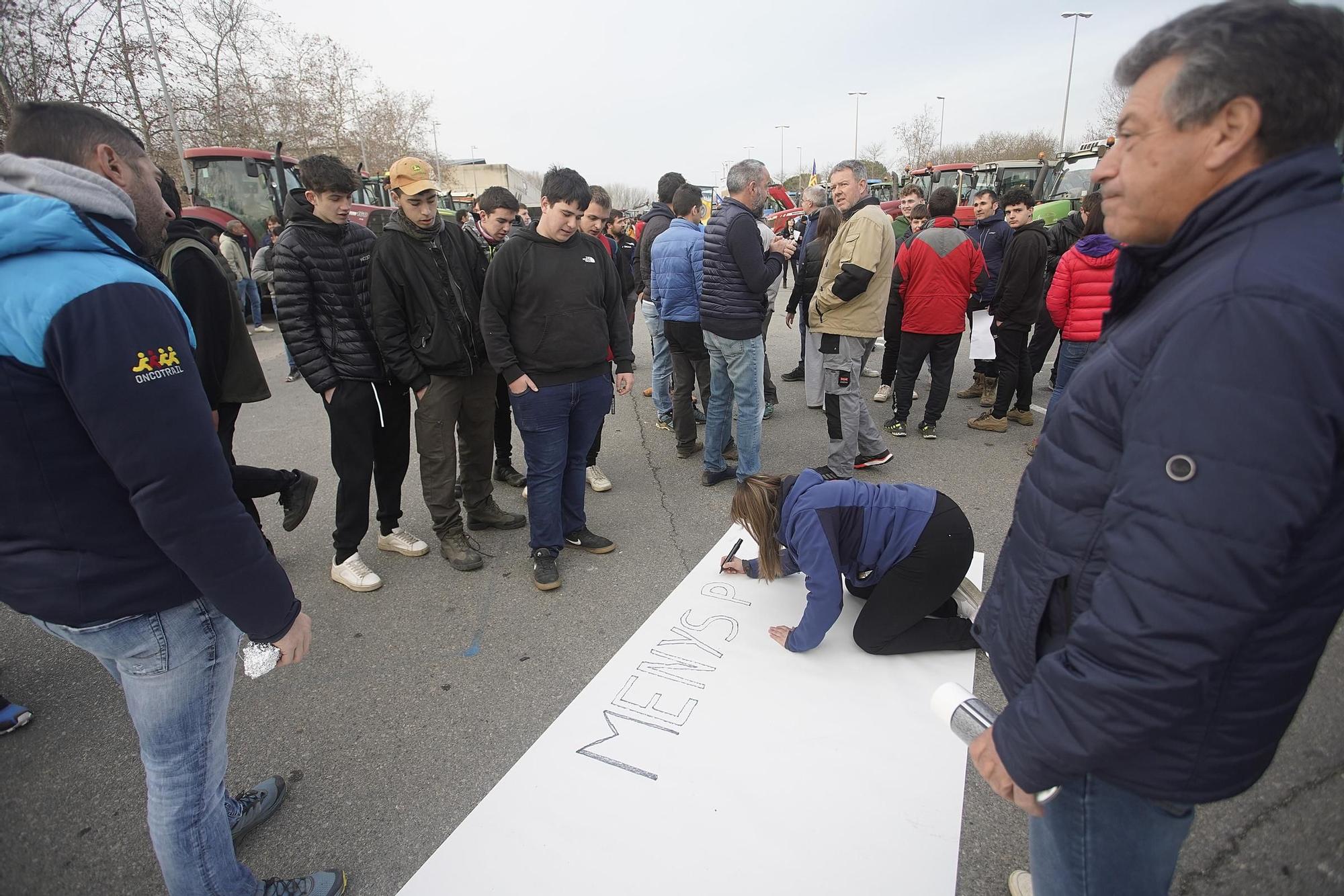 Protesta de la pagesia a Girona