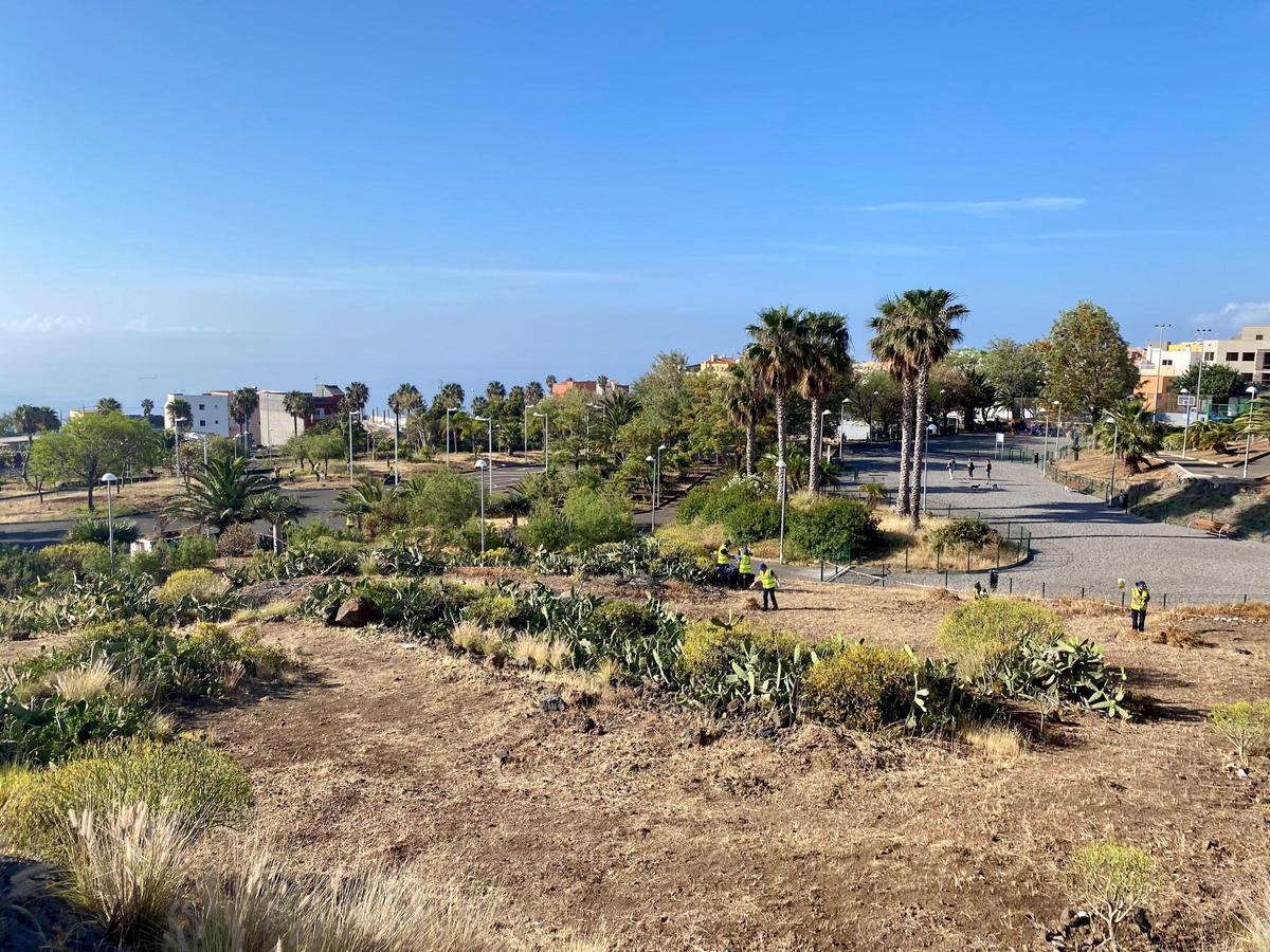 Espacio en el que se construirá el parque Santa Catalina, en La Gallega.