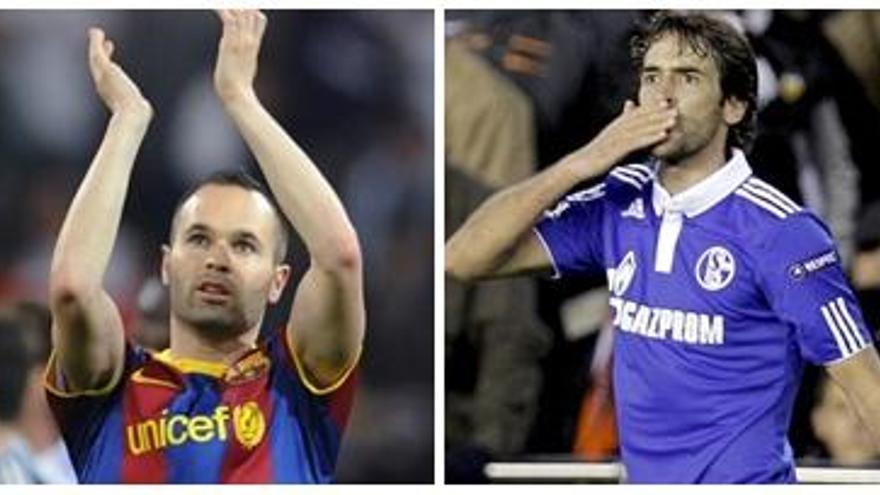 Iniesta y Raúl.