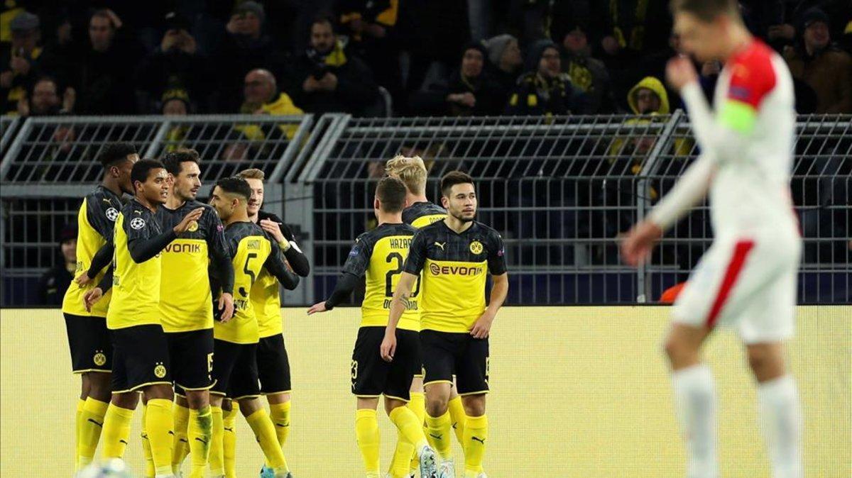El Borussia Dortmund se adelantó ante el Slavia Praga