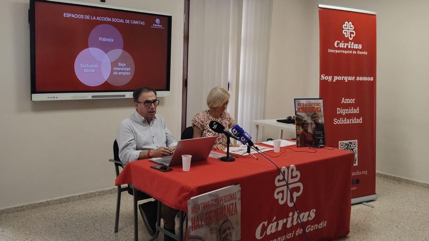 La acción de Cáritas Gandia alcanza el 4,56% de la población de la ciudad