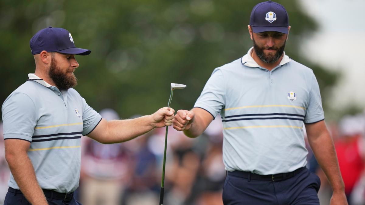 Jon Rahm, durante el primer día de competición de la Ryder Cup
