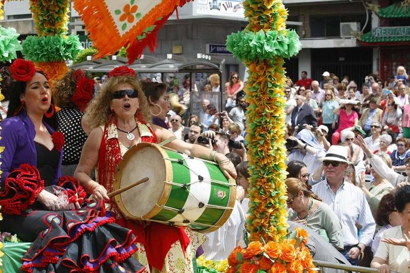 Las flores de la batalla de las flores.