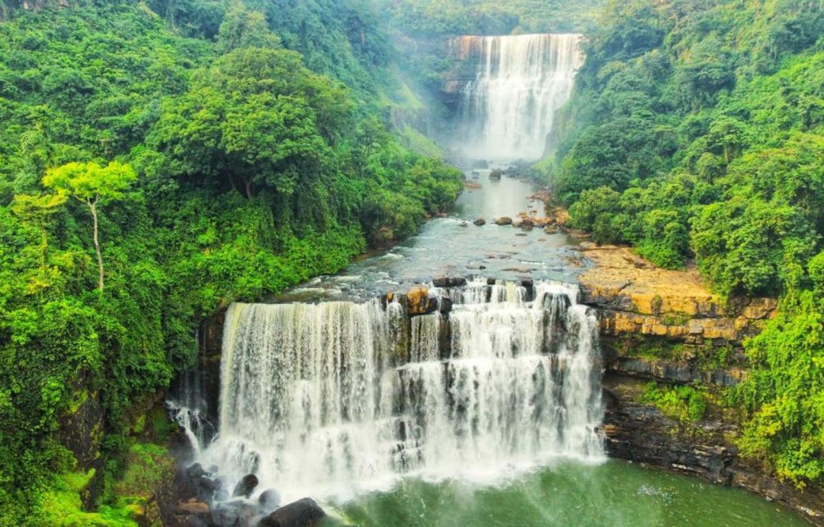 Ein Wasserfall in Guinea-Conakry.
