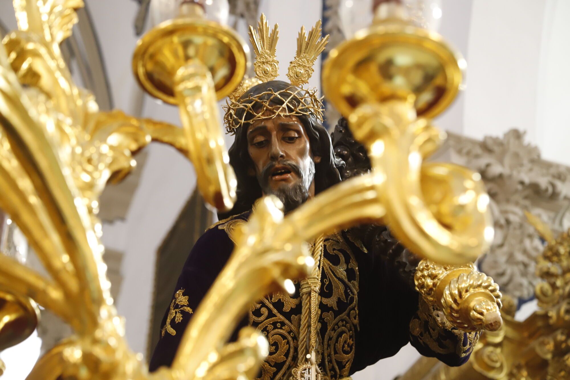 Córdoba  Previa y preparativos del Magno Vía Crucis Iglesia de San Francisco Nuestro Padre Jesús Caído, de Aguilar de la Frontera